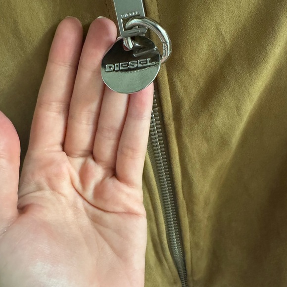 Diesel Tan Leather Women's Jacket - Picture 4 of 8